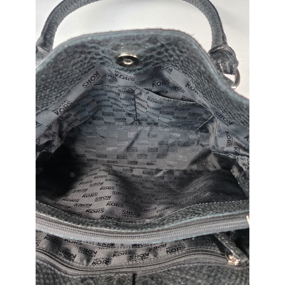 Michael‎ Kors Hamilton tote shoulder bag in black python-embossed leather - Picture 4 of 11